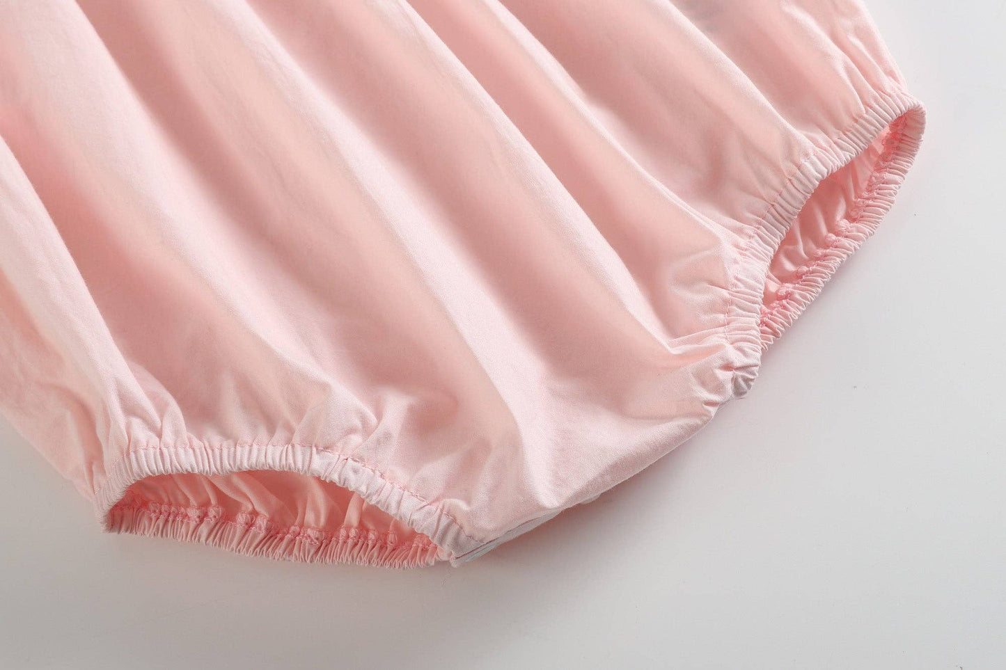 Pink Bunnies Smocked Flutter Romper