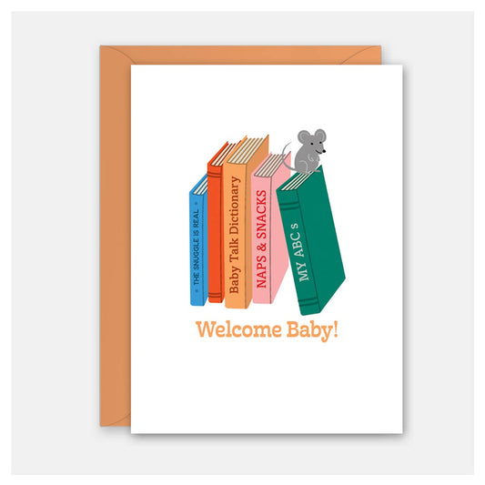 Baby Bookshelf Card