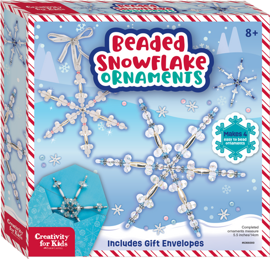 Beaded Snowflake Ornaments: DIY Holiday Craft Kit