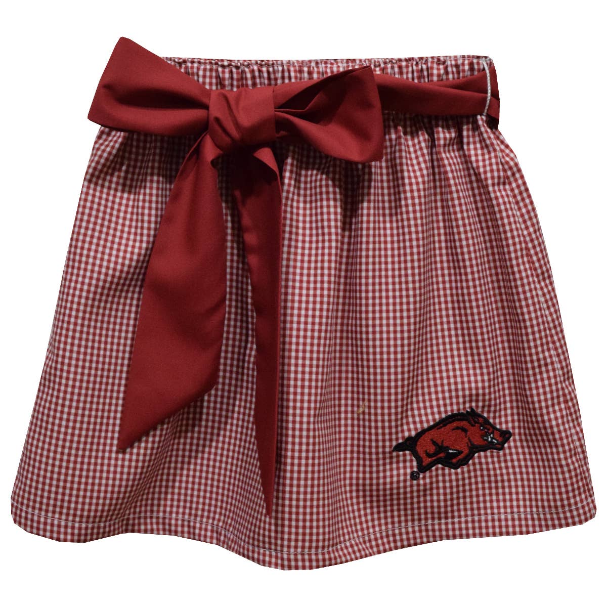 Arkansas Razorbacks Red Gingham Skirt