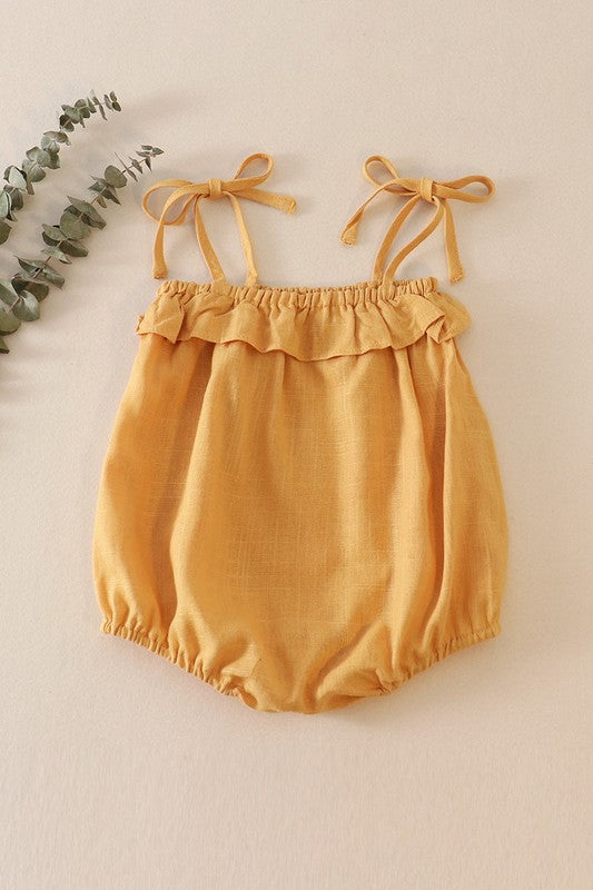 Tied Linen Romper