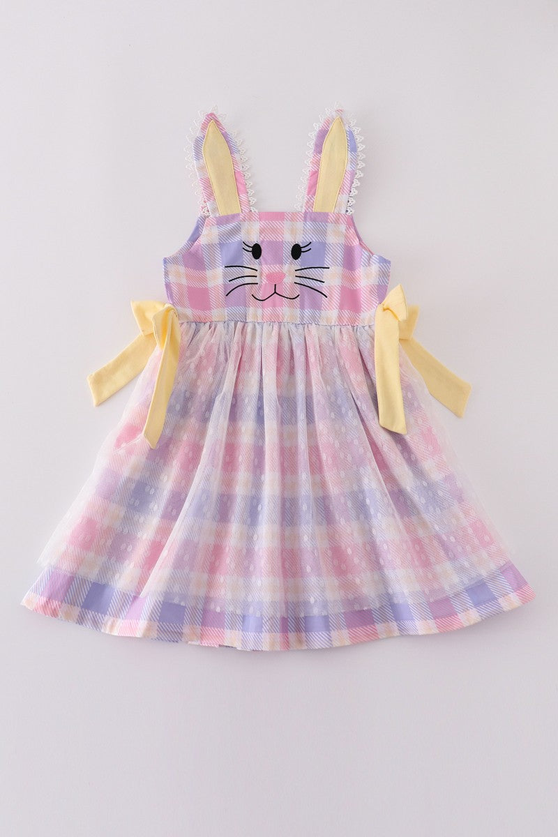 Pink Plaid Bunny Dress