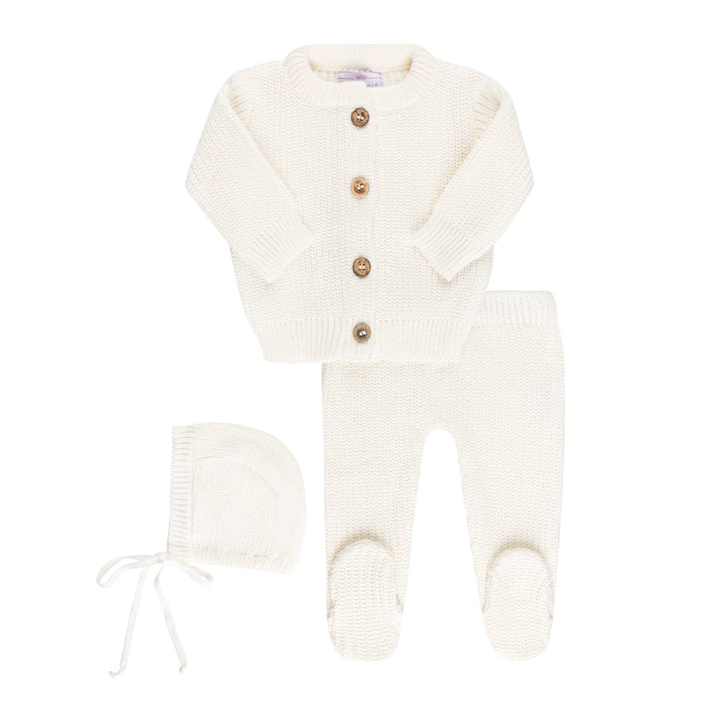 Baby Cardigan Footie Set