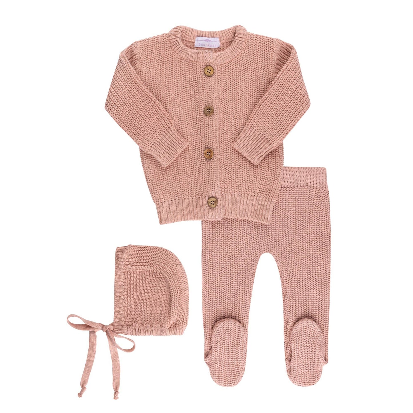 Baby Cardigan Footie Set