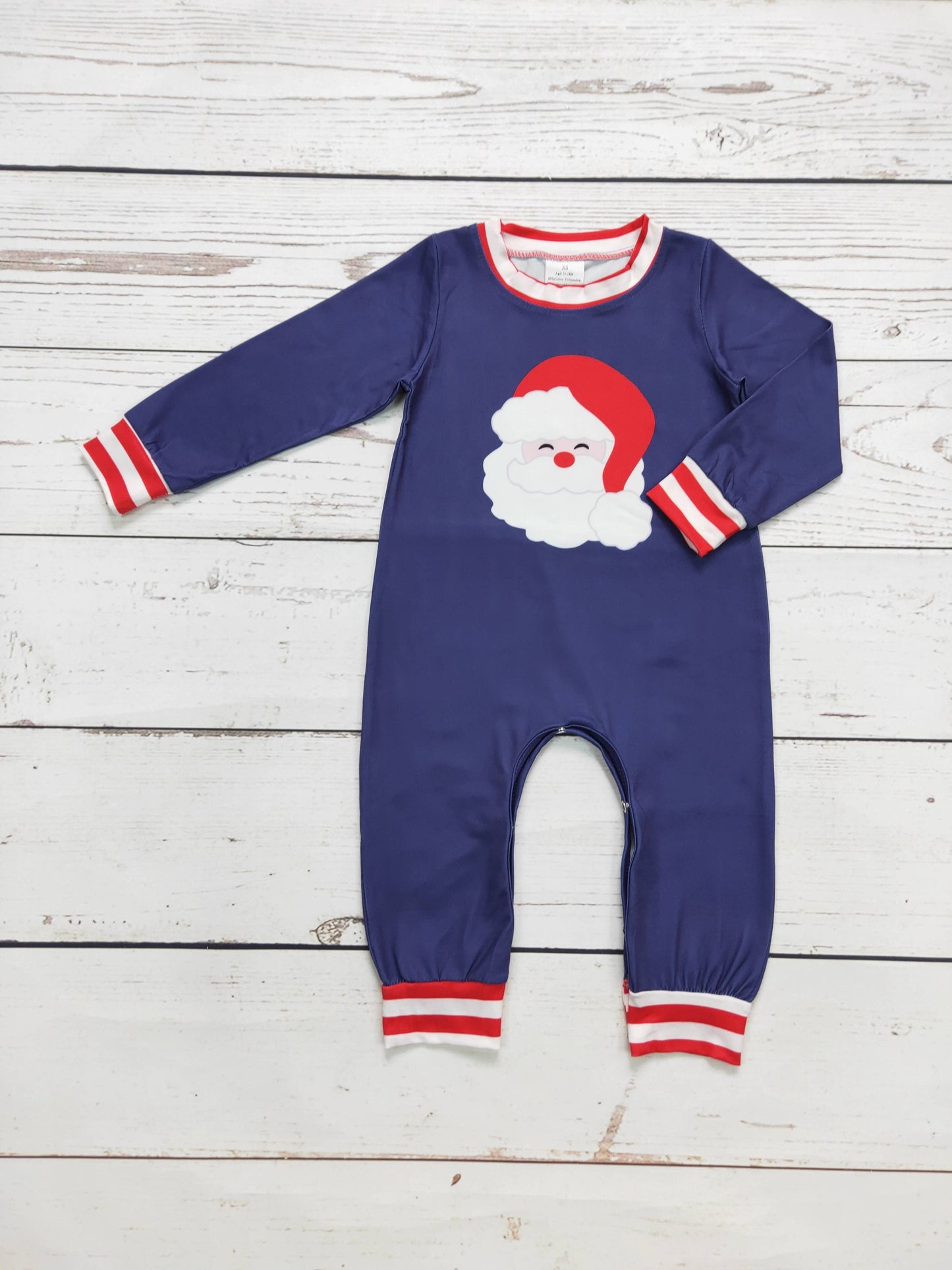 Navy Santa Romper