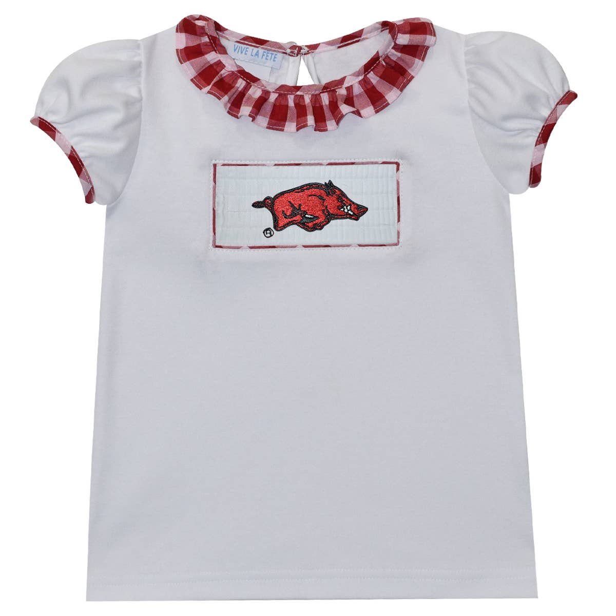 Arkansas Razorback Smocked Shirt