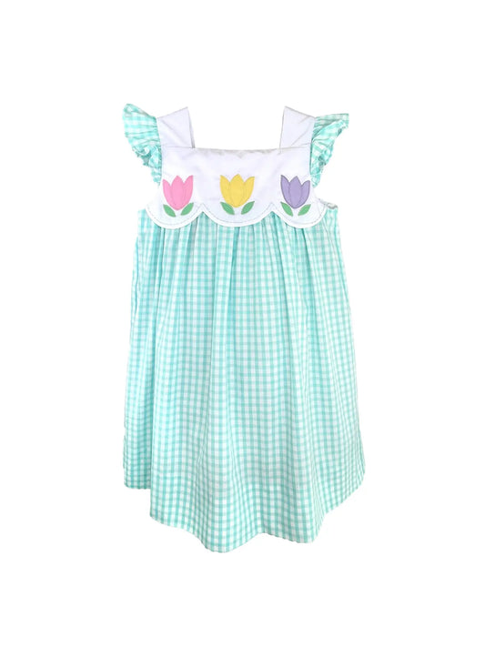 Gingham Tulip Dress