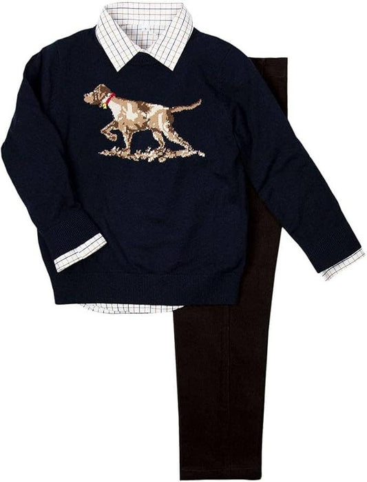 Dog-Themed Sweater Set