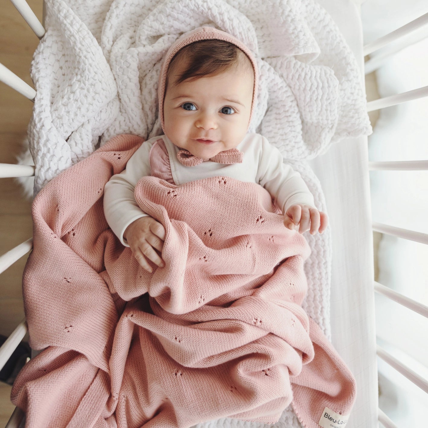 Organic Cotton Blanket + Hat Set | Multiple Colors