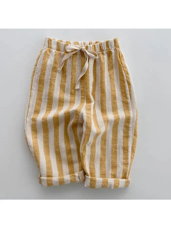 Unisex Yellow Stripe Pant