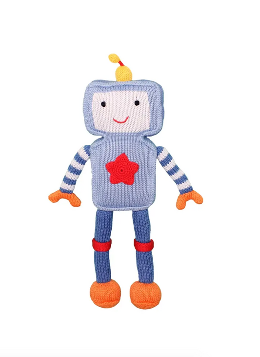 Riley the Robot Knit Doll