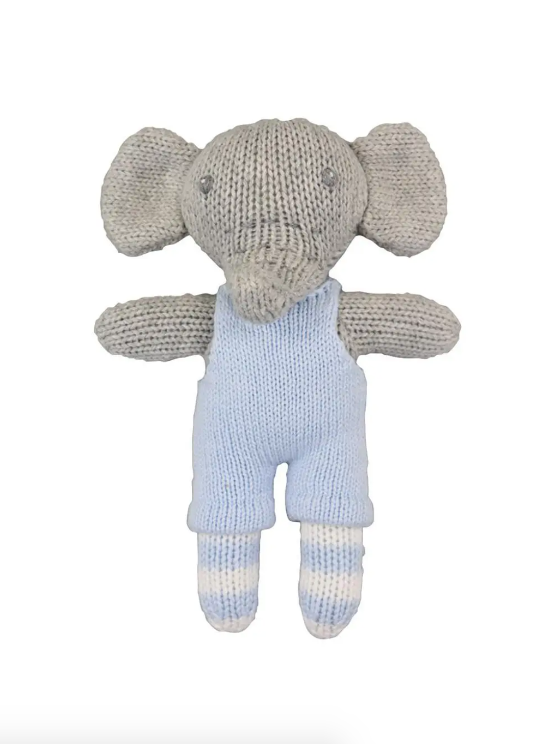 Bertie the Elephant Hand-Knit Rattle