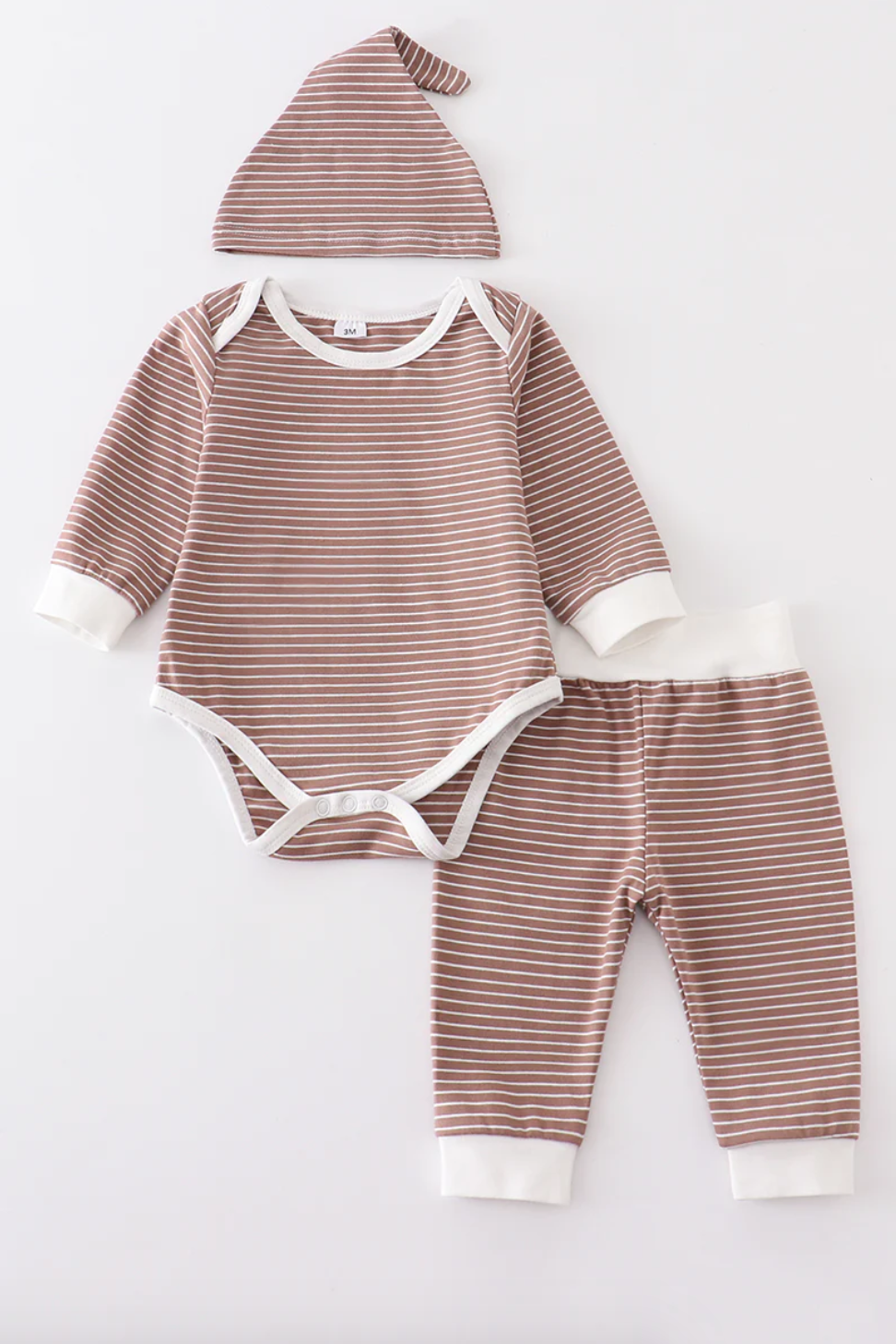 Brown Stripe 3pc. Set