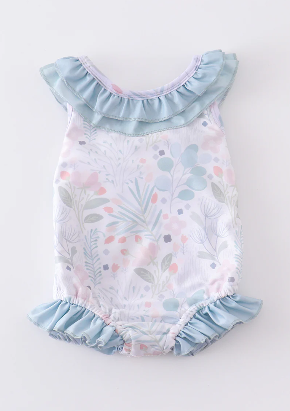 Floral Ruffle Swimsuit