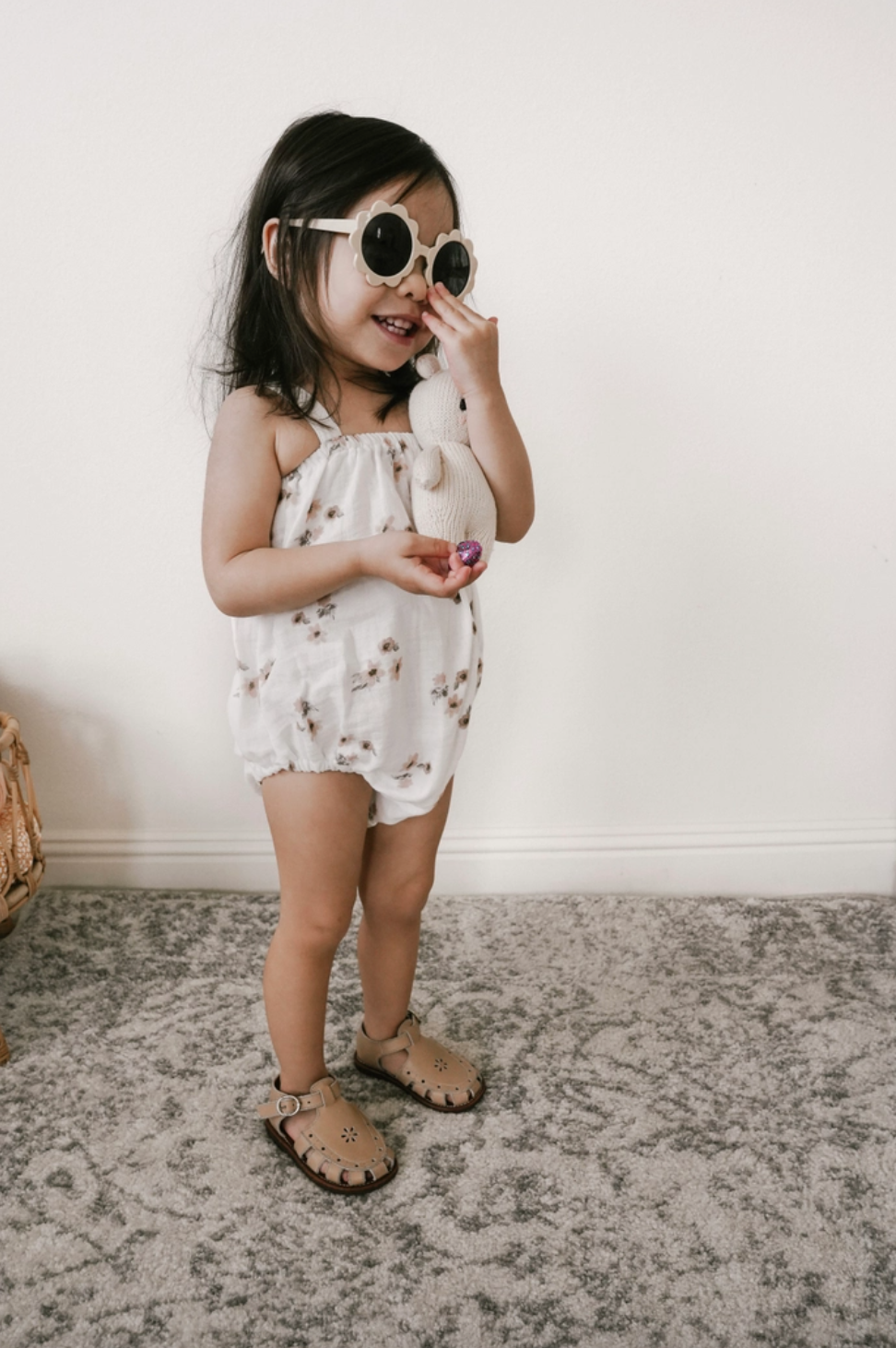 Floral Muslin Romper