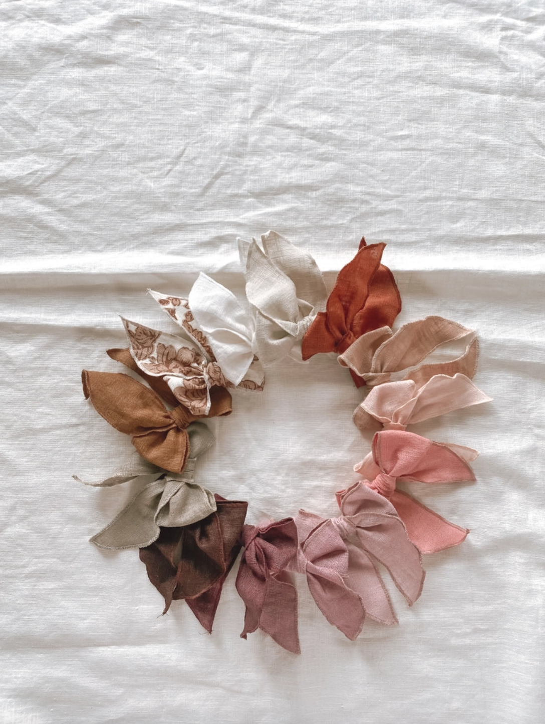 Linen Hair Bow