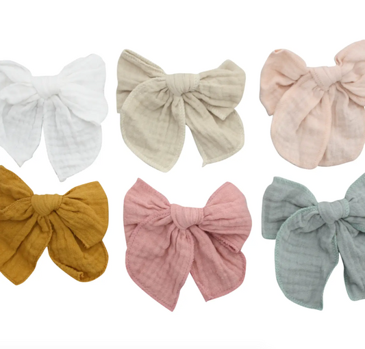 Gauzy Fabric Bow | Multiple Colors