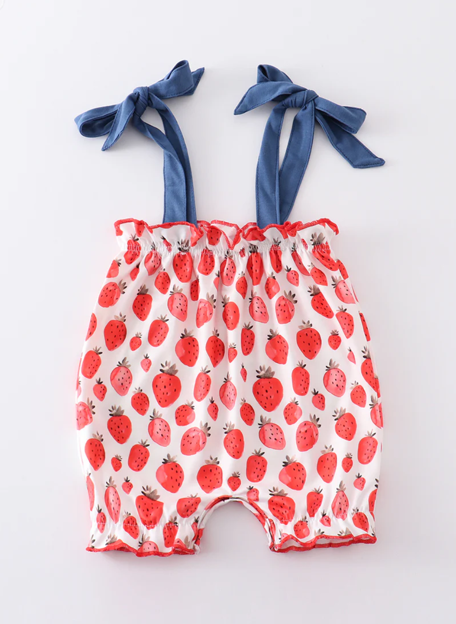 Strawberry Bubble Romper