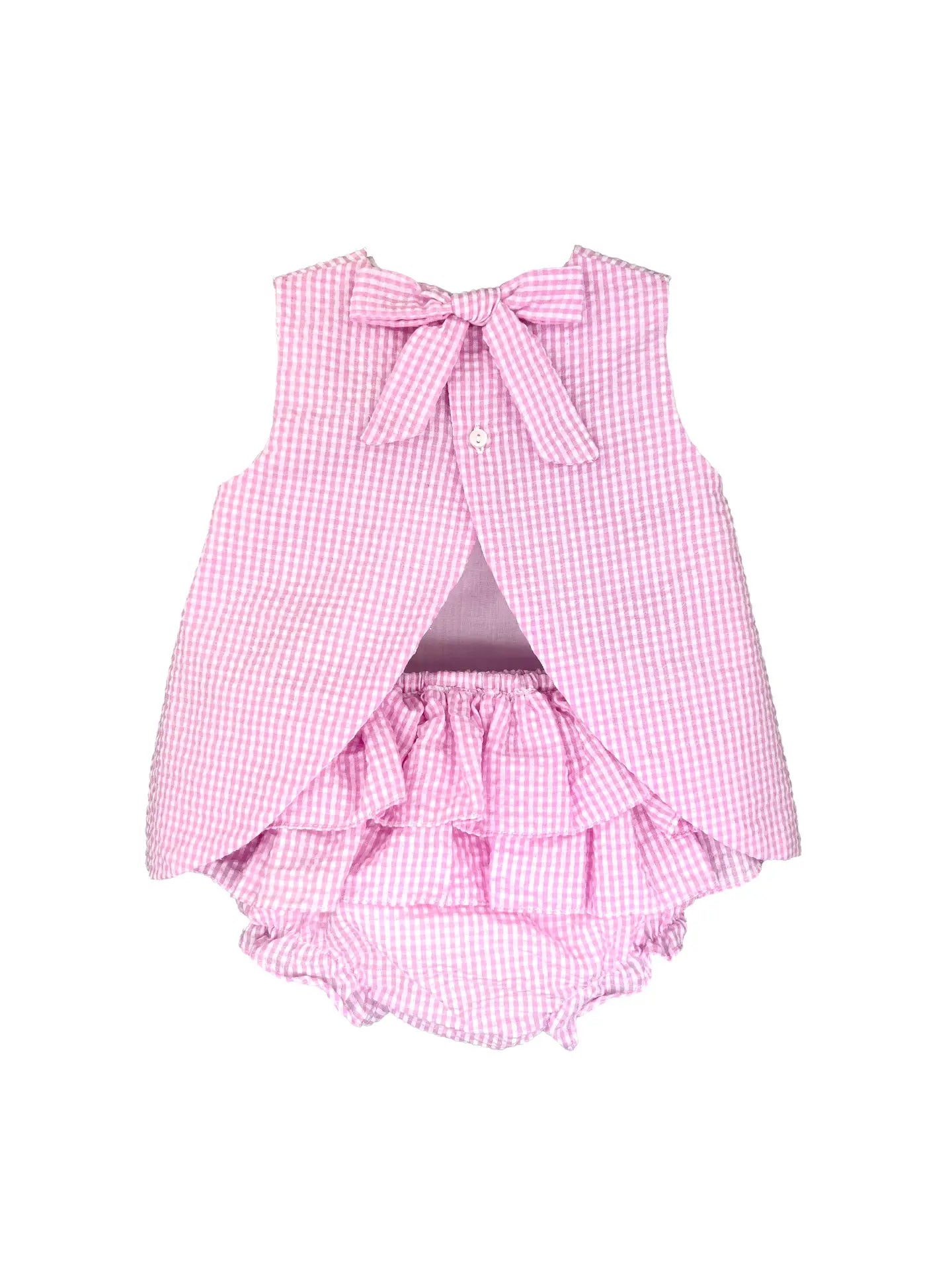 Bow Top & Ruffle Bloomers Set