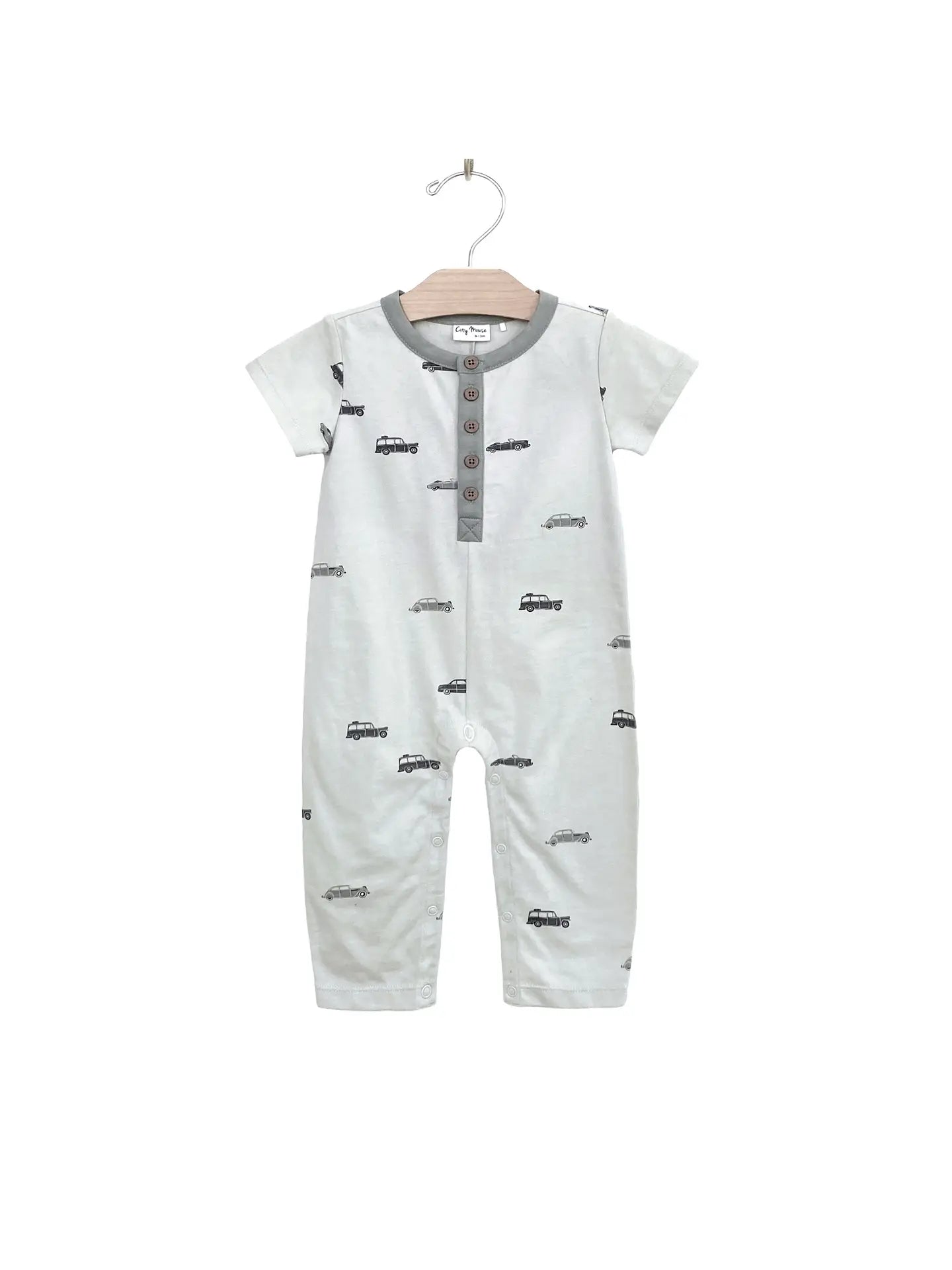 Henley Long Romper- Cars