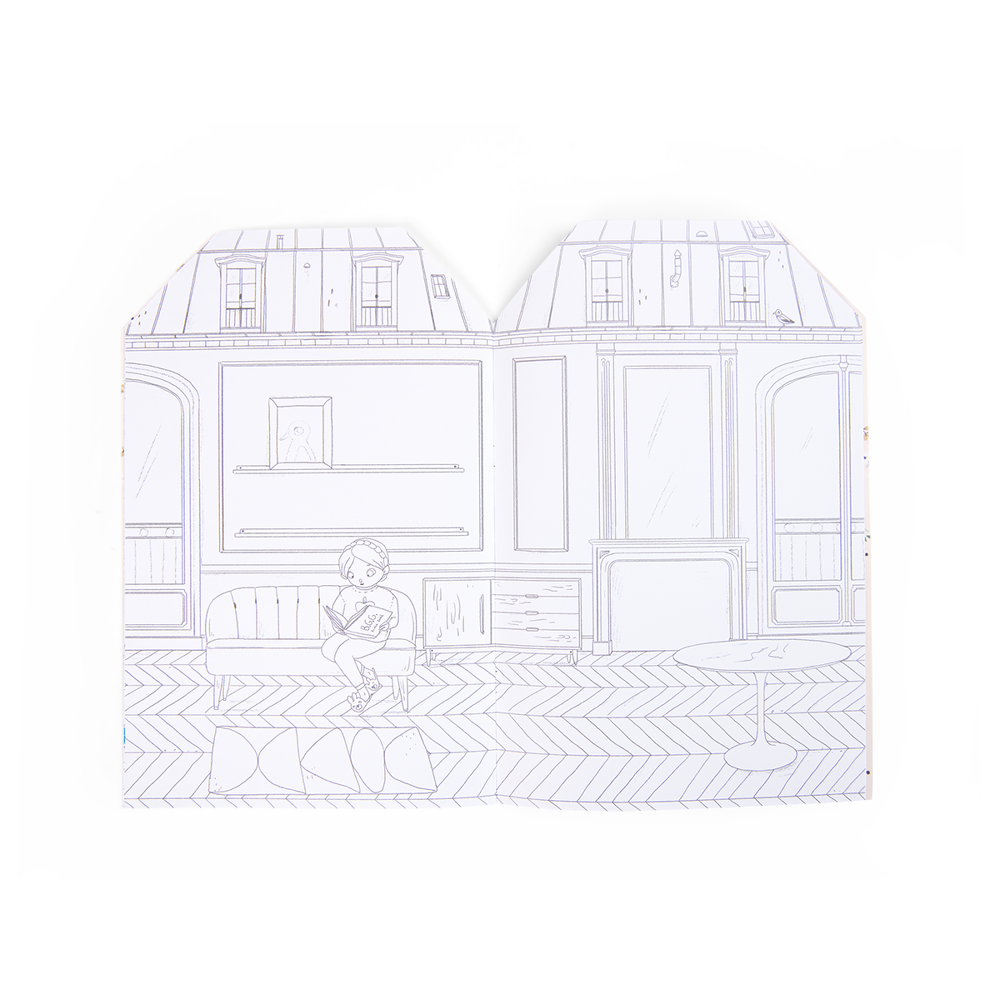 The Parisiennes Coloring Book & Stickers