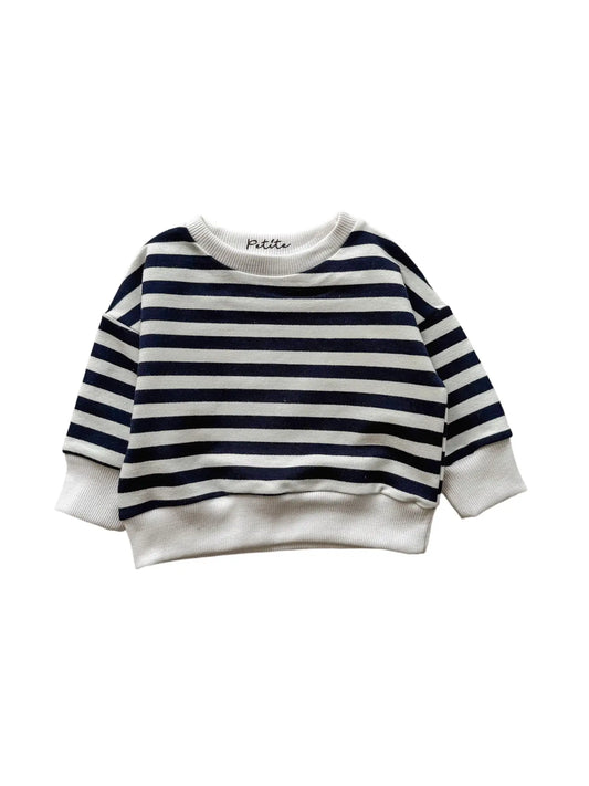 Navy Stripe Sweatshirt