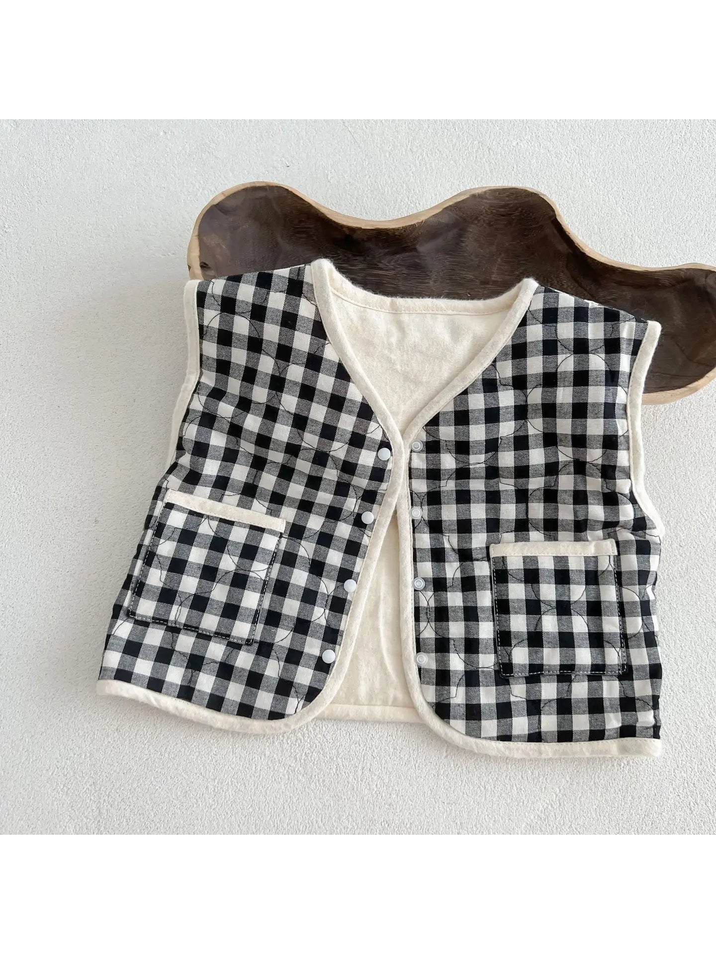 Plaid Quilted Vest