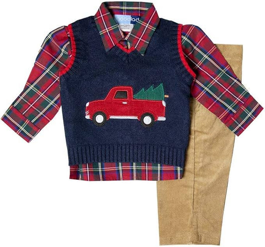 Truck Sweater Vest Set