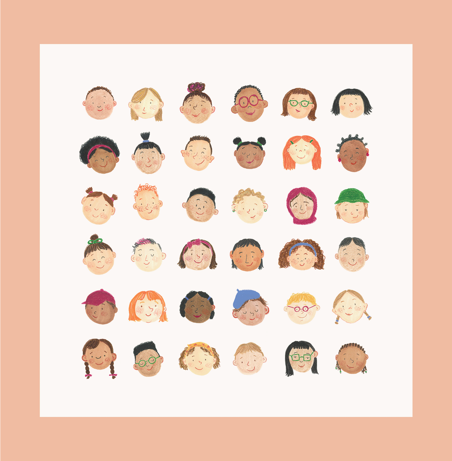 Little Faces Print